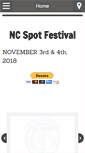 Mobile Screenshot of ncspotfestival.com