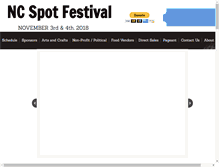 Tablet Screenshot of ncspotfestival.com